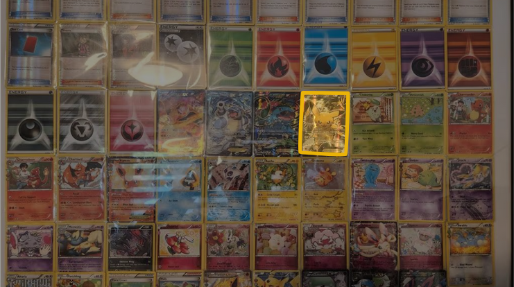 Pokemon card collection with AI detection